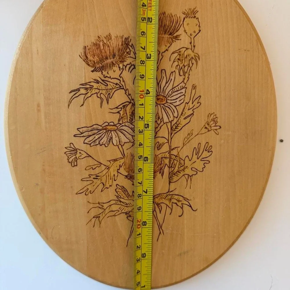 Vintage Wood Floral Wall Art